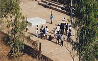 La cour de l'Université des Mutants