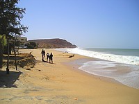 La plage devant L'Echo Côtier